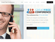 Tablet Screenshot of greatfreeconference.com